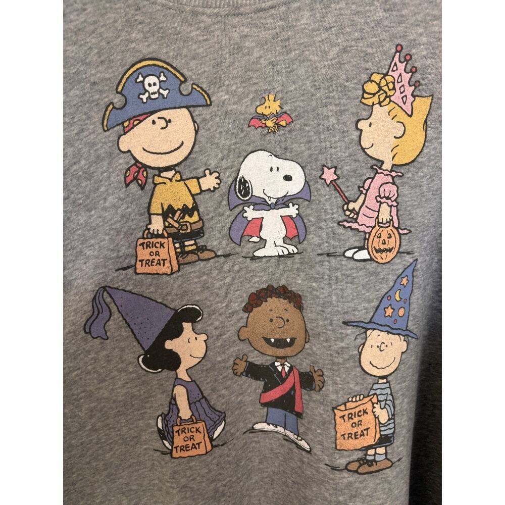 Peanuts Halloween Trick or Treat Squad Crewneck Sweatshirt XXL - Picture 3 of 8